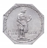 купить Германия, Нюрнберг 20 пфеннигов 1919 "Памятник Питеру Хенляйну" (трамвайный жетон)