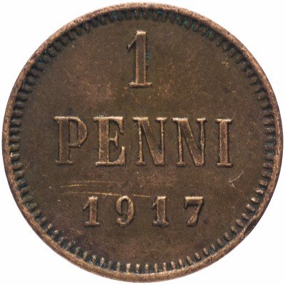 купить Для Финляндии 1 пенни 1917