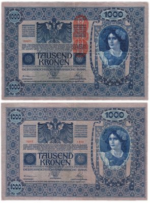 купить Австрия 1000 крон 1902 (1919) (Pick 59)
