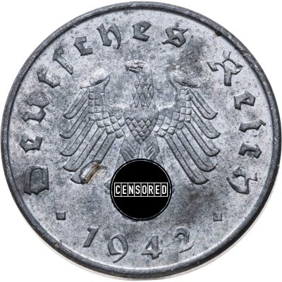 купить Германия, Третий рейх 10 рейхспфеннигов 1942, знак монетного двора: "А" - Берлин