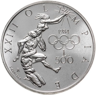 купить Сан-Марино 500 лир (lire) 1984 "XXIII летние Олимпийские Игры, Лос-Анджелес 1984"