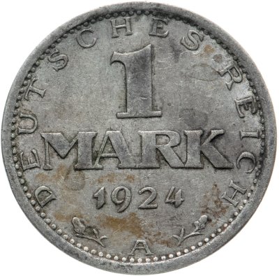 купить Германия 1 марка "A" 1924