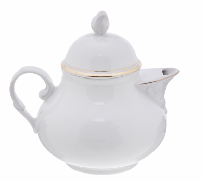 купить Молочник с бутоном на крышке, фарфор, золочение, мануфактура "Kahla", ГДР, 1968-1987 гг.