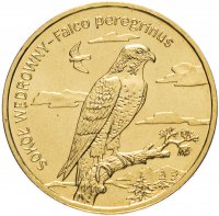 купить Польша 2 злотых (zlote) 2008 "Всемирная природа - Сапсан"