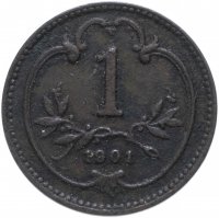 Купить Австрия 1 геллер (heller) 1901