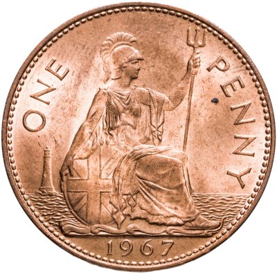 купить Великобритания 1 пенни (penny) 1967