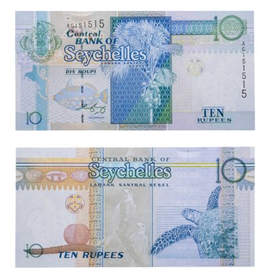 купить Сейшельские острова 10 рупий 1998 - 2008 год Pick 36b номер 151515