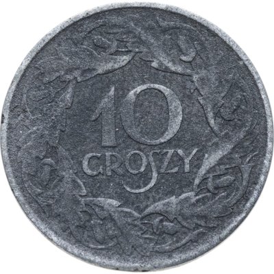 купить Польша 10 грошей (groszy) 1923 цинк (немецкая оккупация)