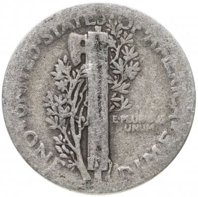 купить США 10 центов (дайм, one dime) 1925 Mercury Dime Без отметки монетного двора