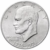 купить США 1 доллар 1976 "Президент Эйзенхауэр - 200 лет независимости США"