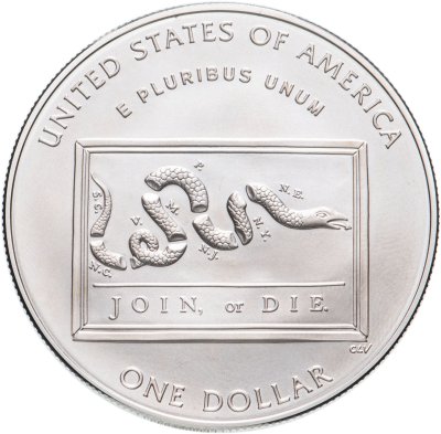 купить США 1 доллар 2006 "300 лет со дня рождения Бенджамина Франклина, змей"