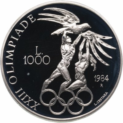 купить Сан-Марино 1000 лир (lire) 1984 "XXIII летние Олимпийские Игры, Лос-Анджелес 1984"