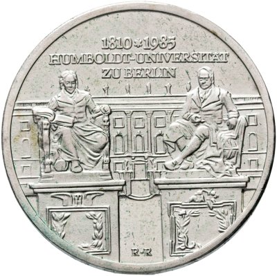 купить Германия (ГДР) 10 марок (mark) 1985 "175 лет университету Гумбольдта в Берлине"