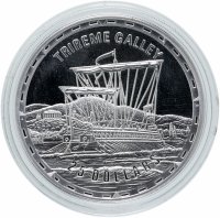 Купить Соломоновы острова 25 долларов 2005 "Легендарные боевые корабли - Trireme Galley ("Галера -трирема"), боевые корабли античности"