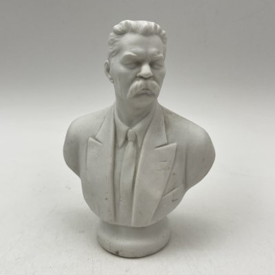 купить Бюст "Максим Горький", бисквит, Ленинградский фарфоровый завод (ЛФЗ), СССР, 1950-1960 гг.