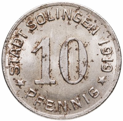 купить Германия (Золинген) нотгельд 10 пфеннигов 1919