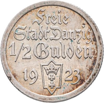 купить Данциг 1/2 гульдена (gulden) 1923