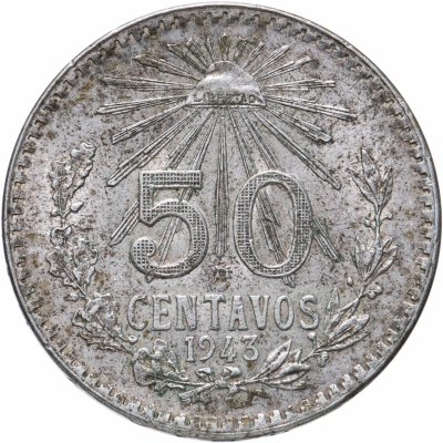 купить Мексика 50 сентаво (centavos) 1943