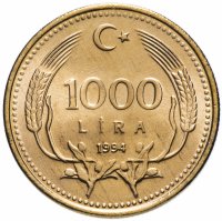 купить Турция 1000 лир (lira) 1994