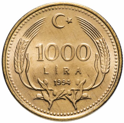 купить Турция 1000 лир (lira) 1994