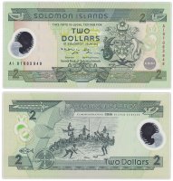 купить Соломоновы Острова 2 доллара 2001 (пластик)