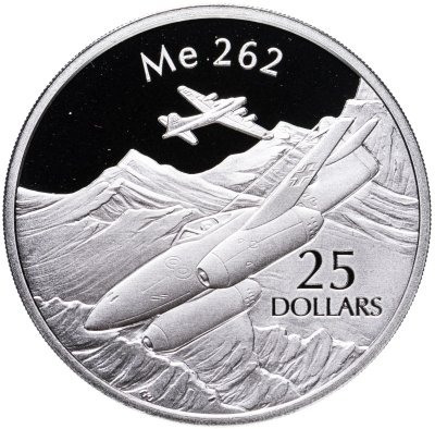 купить Соломоновы острова 25 долларов 2003 "Самолеты мира: Мессершмидт (Messerschmitt Me 262)"