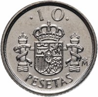 купить Испания 10 песет 1999 Хуан Карлос I