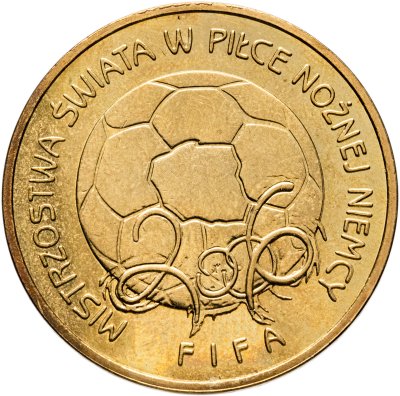 купить Польша 2 злотых 2006 "Чемпионат мира по футболу Германия 2006"
