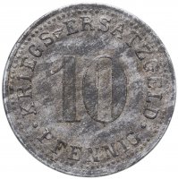 купить Германия, Крефельд 10 пфеннигов 1914-1924