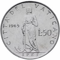 купить Ватикан 50 лир (lire) 1963-1965