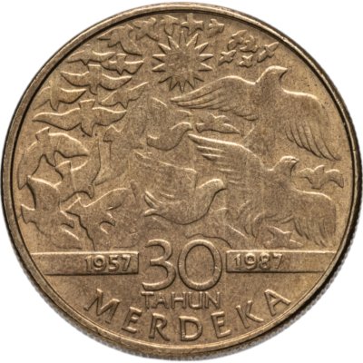 купить Малайзия 1 ринггит 1987 "30-летие независимости" Мердека
