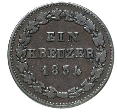 купить Германия, Нассау 1 крейцер 1834