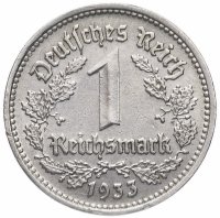 купить Нацистская Германия (Третий рейх) 1 рейхсмарка 1933 D
