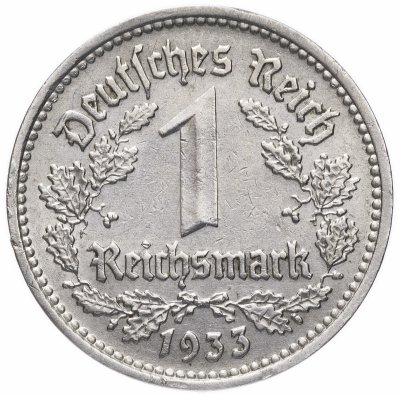 купить Нацистская Германия (Третий рейх) 1 рейхсмарка 1933 D