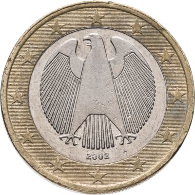 купить Германия 1 евро (euro) 2002 A знак монетного двора: "A" - Берлин