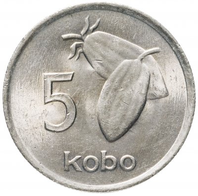 купить Нигерия 5 кобо (kobo) 1976