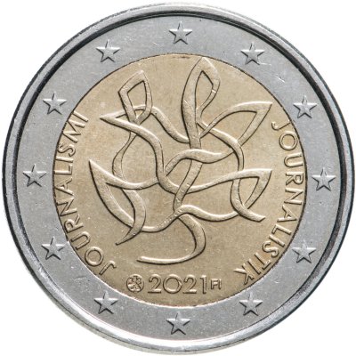 купить Финляндия 2 евро (euro) 2021 "Журналистика и свобода прессы на защите финской демократии"