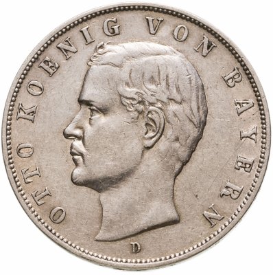 купить Германия (Империя) 3 марки (mark) 1908 D Бавария