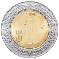 Купить Мексика 1 песо 2019