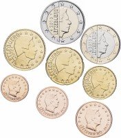 Купить Люксембург набор монет евро 2010 (8 штук)
