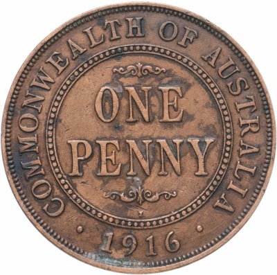 купить Австралия 1 пенни (penny) 1916