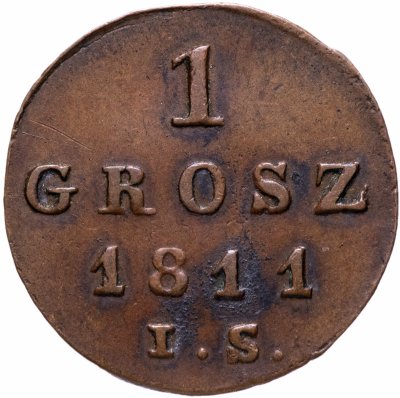 купить Польша 1 грош (grosz) 1811 I.S.