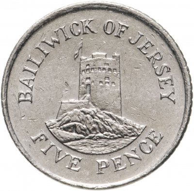купить Джерси 5 пенсов (pence) 1998-2008 не магнетик, случайная дата