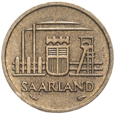 купить Саар 10 франков (francs) 1954
