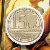 купить Австралия 1 доллар 2017 "150 лет Генри Лоусону" (в конверте, с маркой)