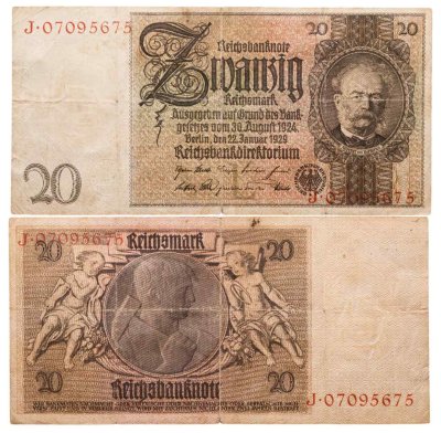 купить Германия 20 марок 1929
