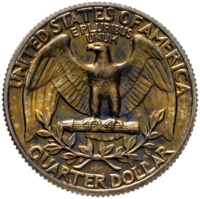 купить США 25 центов (квотер, 1/4 доллара, quarter dollar) 1972 "Washington Quarter (Вашингтон)", знак монетного двора: "D" - Денвер