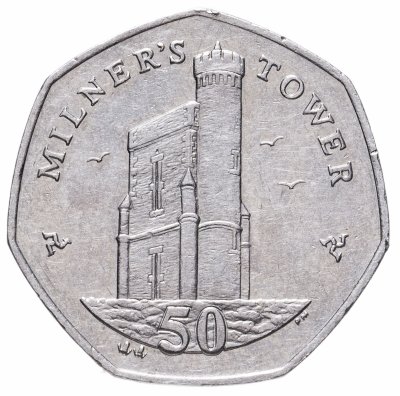 купить Остров Мэн 50 пенсов (pence) 2008