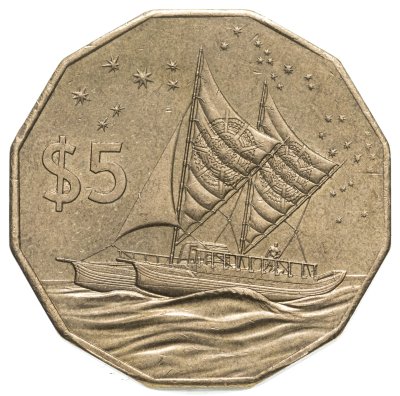 купить Острова Кука 5 долларов (dollars) 2015