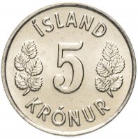 купить Исландия 5 крон (kronur) 1980